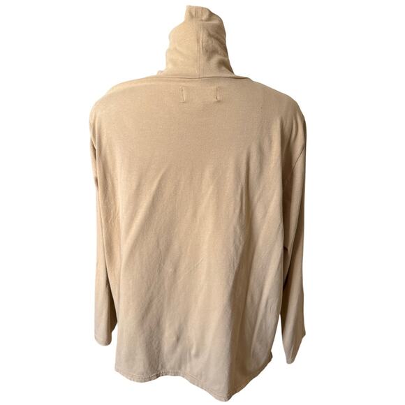 Tradlands Monty Tan Boxy Turtleneck Shirt Size 1X - Picture 3 of 5
